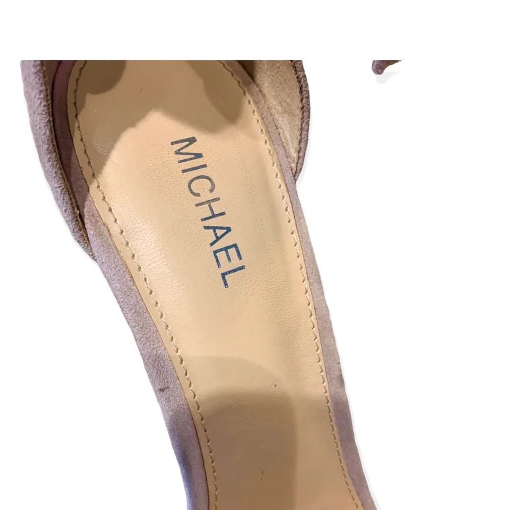 Michael Kors tan suede heels Size 9